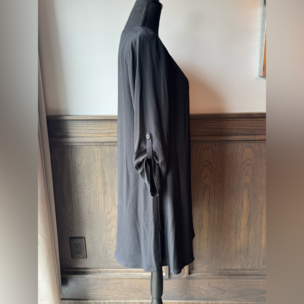 Decree Gray 3/4 Sleeve little black dress NWT size large - Picture 5 of 9